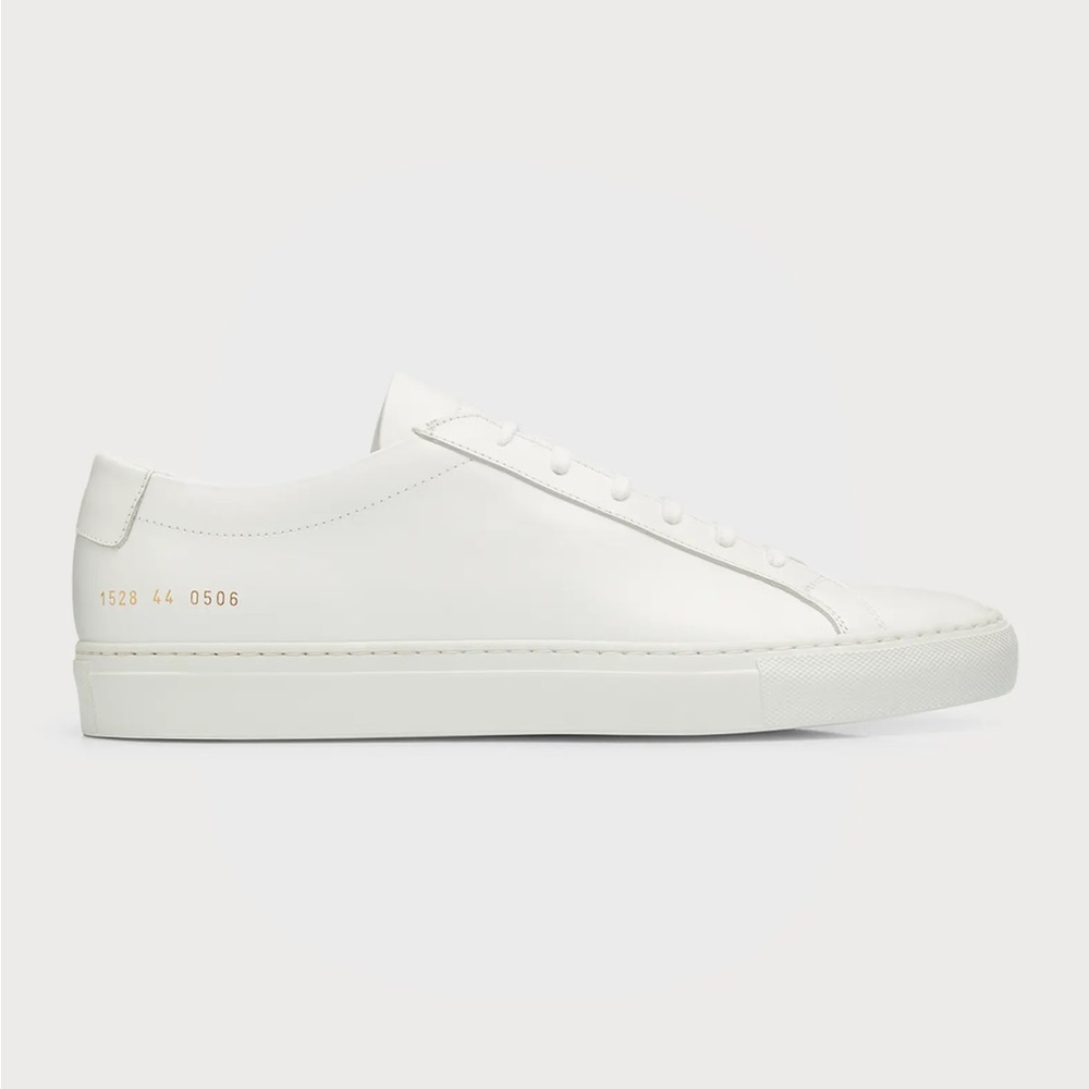 $465 Common Projects Mens White Achilles Low-Top Sneaker Shoes Size EU 41/US 8D